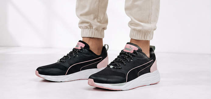 Puma Black Pink Shoes - 011 - image 5