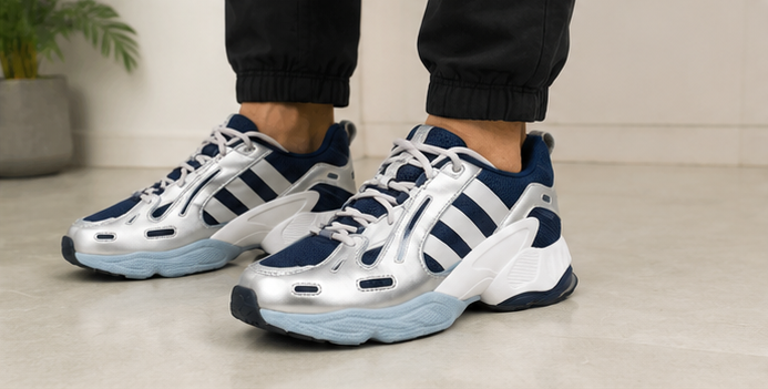 Adidas Navy Silver Shoes - 018 - image 5
