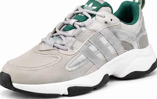 Adidas Grey Green Shoes - 019 - image 1