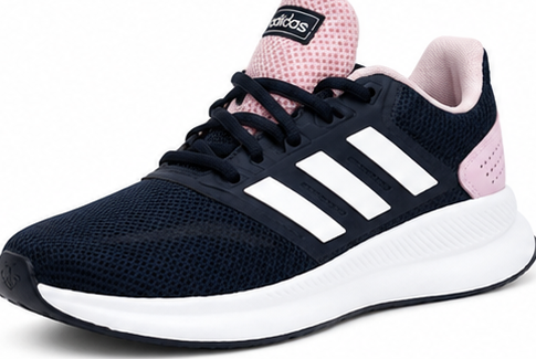 Adidas Navy and Pink Shoes
