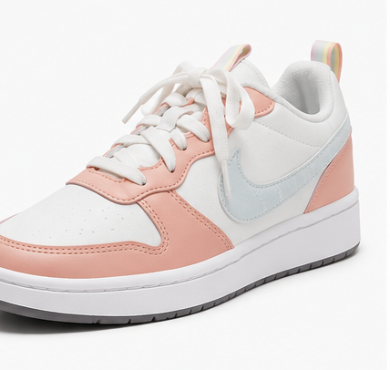 Nike White and Peach Shoes