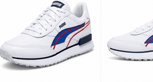 Puma White and Blue Shoes