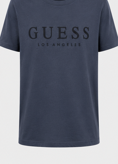 GUESS Navy blue Men's T-Shirt – Style 070