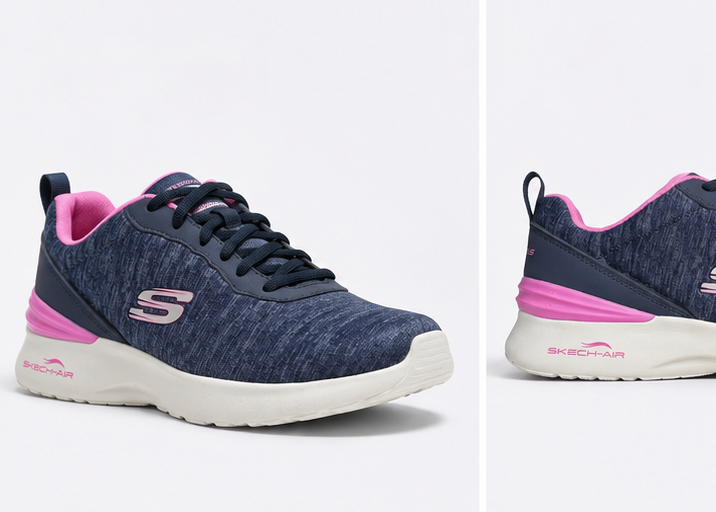 Skechers Navy and Pink Shoes