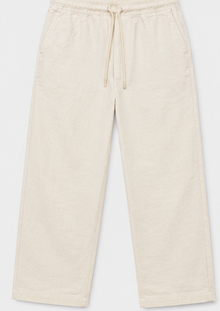 Zara Cream Linen Blend Pants