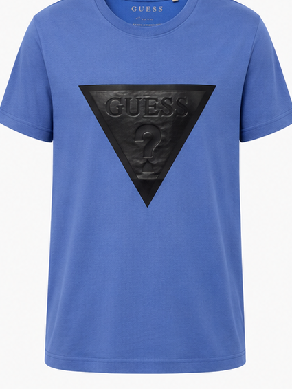 GUESS Blue Men's T-Shirt – Style 052