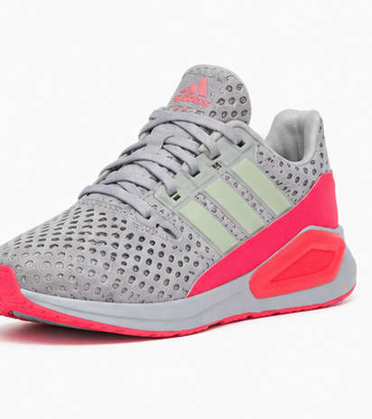Adidas Grey and Neon Pink Shoes