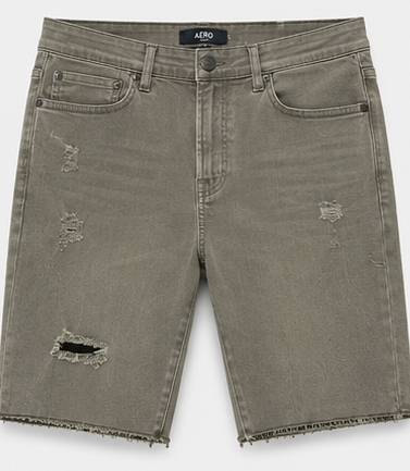 Aero Olive Gray Shorts