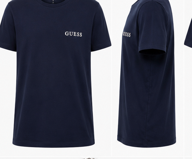 GUESS Navy blue Men's T-Shirt – Style 037
