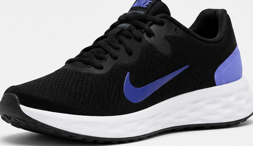 Nike Black and Purple Shoes