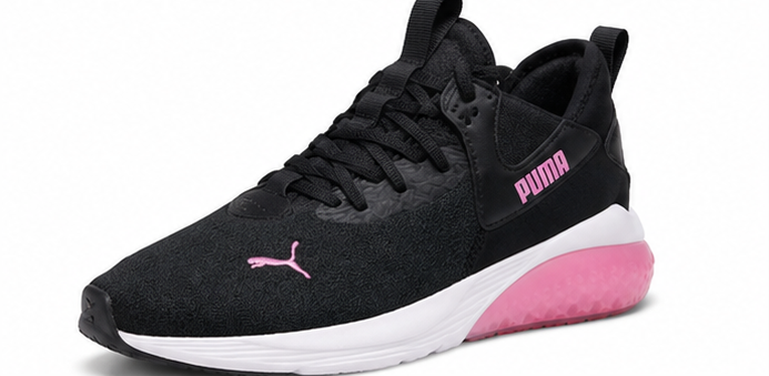 Puma Black and Pink Shoes