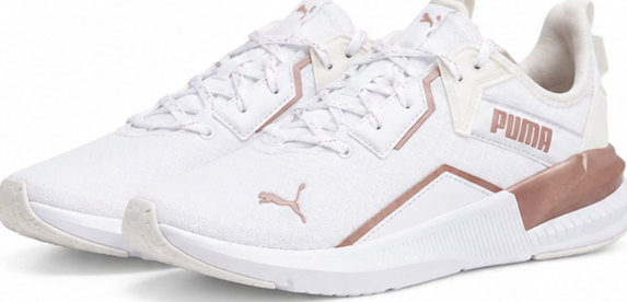 Puma White and Rose Gold Shoes