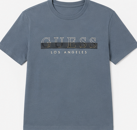 GUESS Blue Men's T-Shirt – Style 074