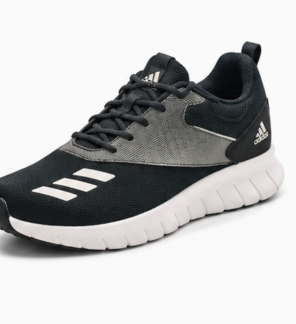 Adidas Black and Grey Shoes