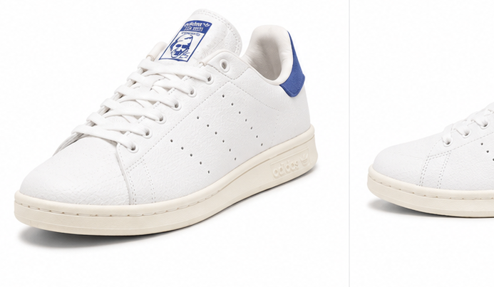 Adidas White Blue Shoes - 021 - image 1