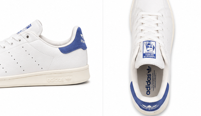 Adidas White Blue Shoes - 021 - image 2