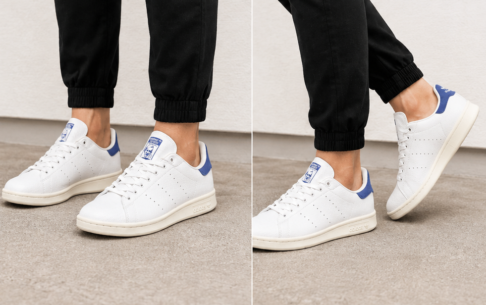 Adidas White Blue Shoes - 021 - image 4