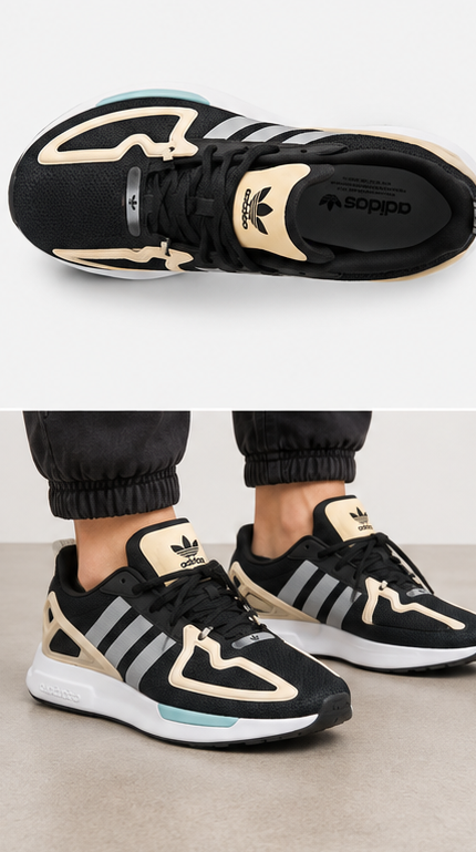 Adidas Black Beige Shoes - 023 - image 4