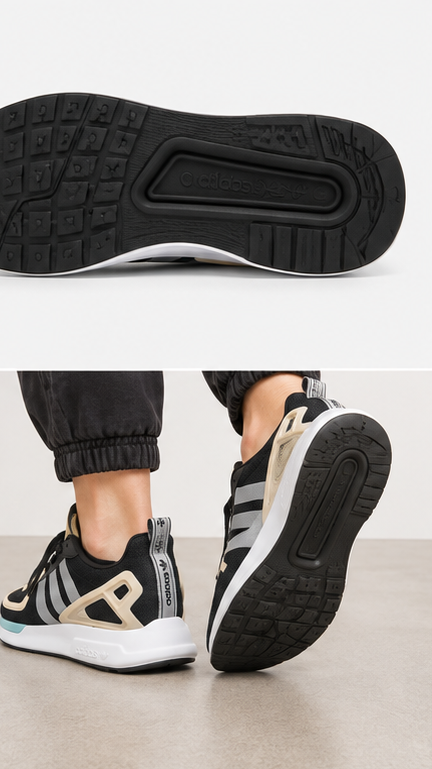 Adidas Black Beige Shoes - 023 - image 6