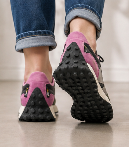 Adidas Black Grey Pink Shoes - 027 - image 6