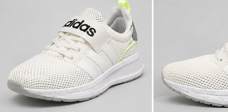Adidas White Neon Green Shoes - 028 - image 1