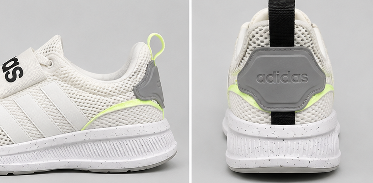Adidas White Neon Green Shoes - 028 - image 2