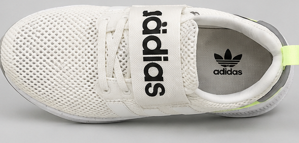 Adidas White Neon Green Shoes - 028 - image 3