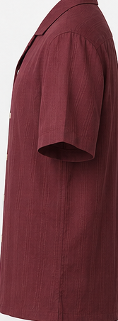 H&M Textured Burgundy Shirt
