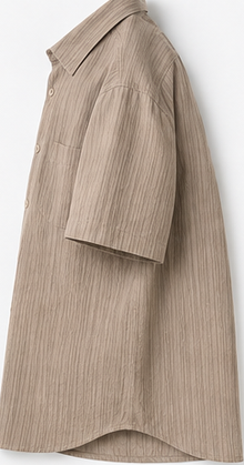 H&M Textured Brown Shirt