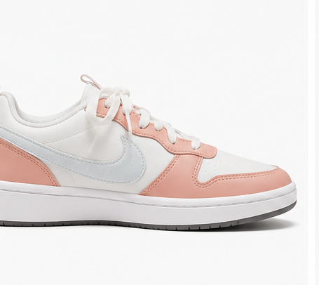 Nike White and Peach Shoes