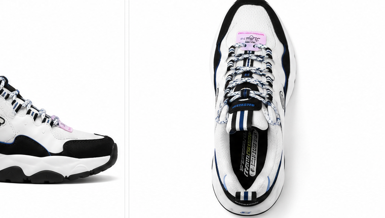 Skechers White and Black Shoes