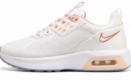 Nike White and Peach Shoes