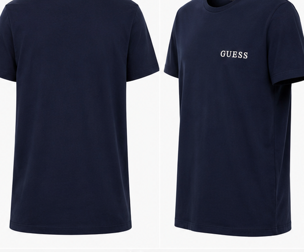 GUESS Navy blue Men's T-Shirt – Style 037