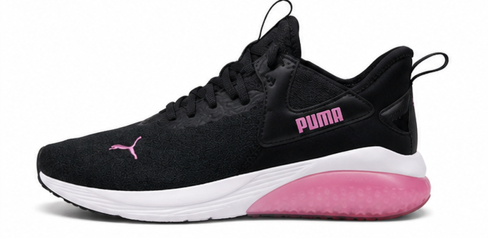 Puma Black and Pink Shoes