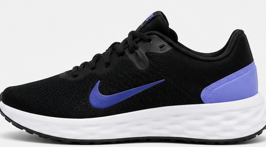 Nike Black and Purple Shoes
