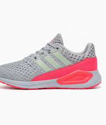 Adidas Grey and Neon Pink Shoes