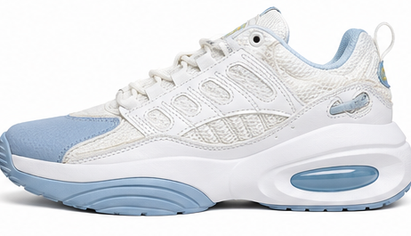 Reebok White and Light Blue Shoes