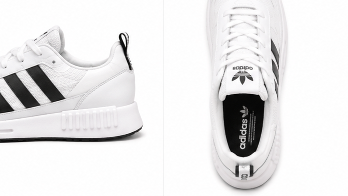 Adidas White Black Shoes - 030 - image 2