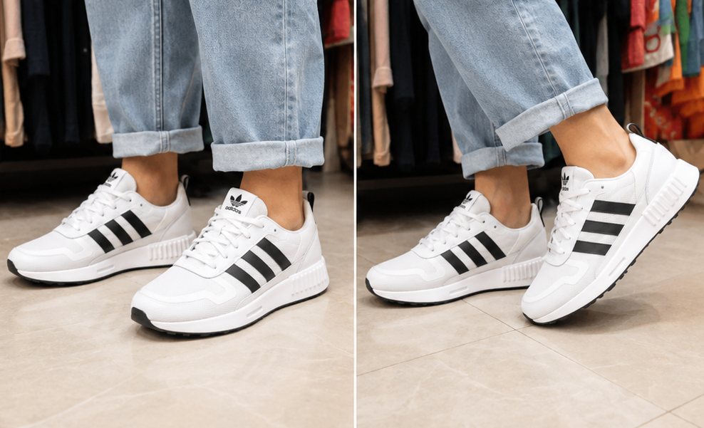 Adidas White Black Shoes - 030 - image 4