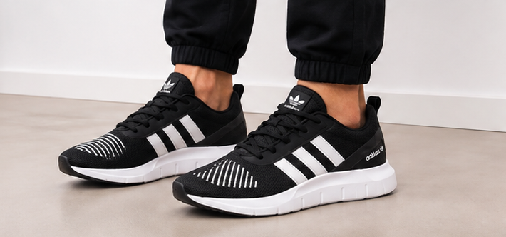 Adidas Black White Shoes - 035 - image 5