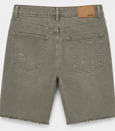 Aero Olive Gray Shorts