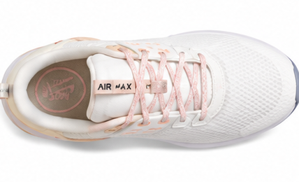 Nike White and Peach Shoes