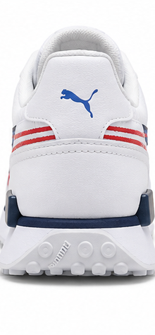 Puma White and Blue Shoes