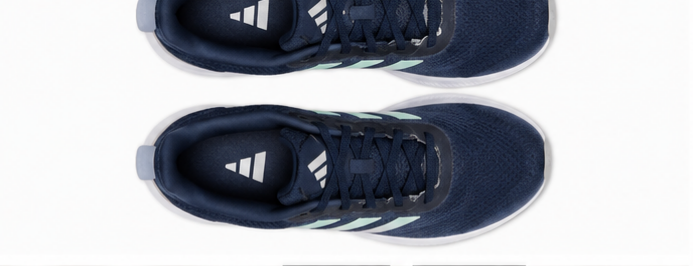 Adidas Navy and Mint Shoes