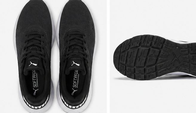 Puma Black and White Shoes