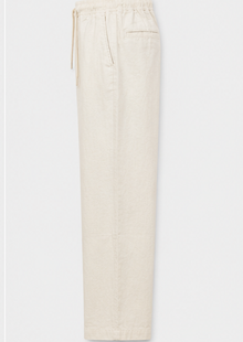 Zara Cream Linen Blend Pants
