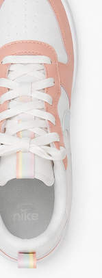 Nike White and Peach Shoes