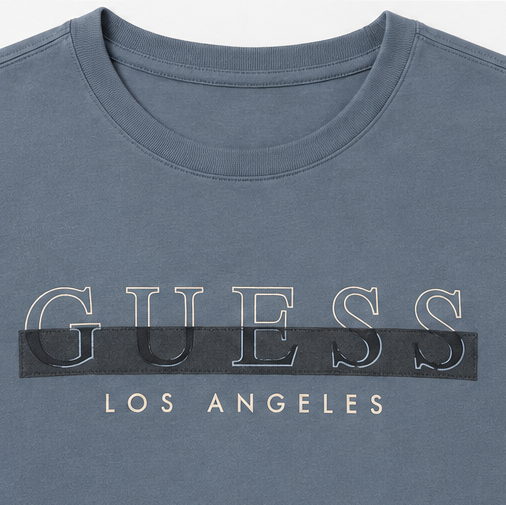 GUESS Blue Men's T-Shirt – Style 074
