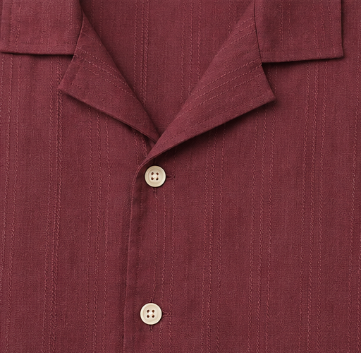 H&M Textured Burgundy Shirt