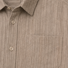 H&M Textured Brown Shirt